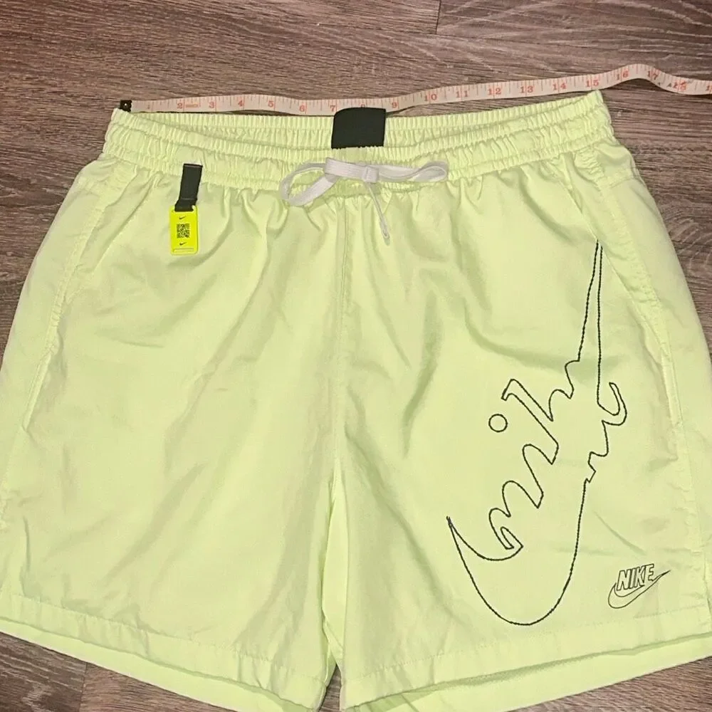 Nike barely volt neon men’s shorts Nike swoosh L - Picture 6 of 10